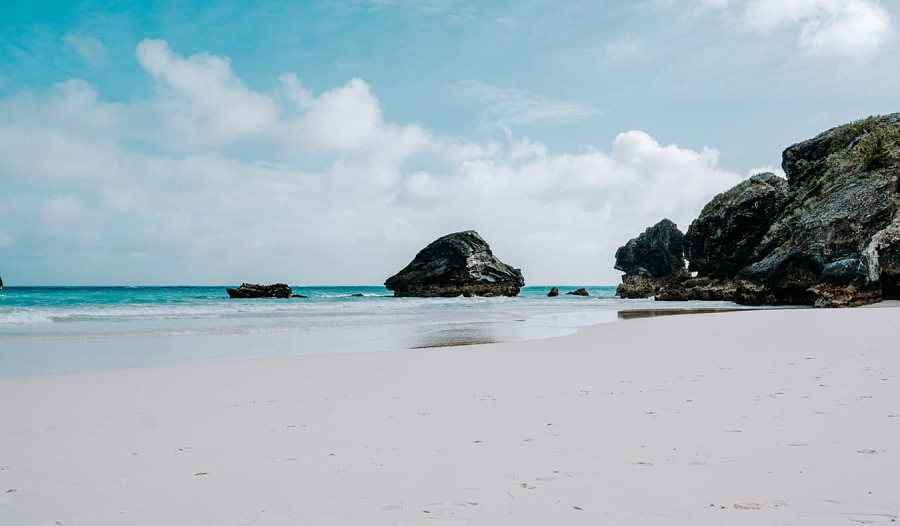 Vue sur le magnifique littoral des Bermudes
